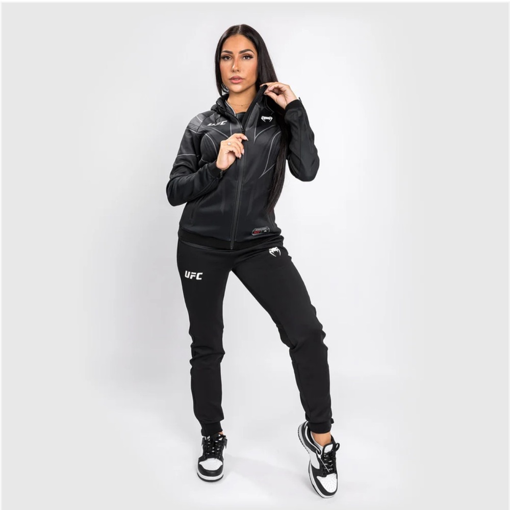 Women's Black UFC Fight Night Venum Walk Out 2.0 Hoodie jacket S - Picture 3 of 16